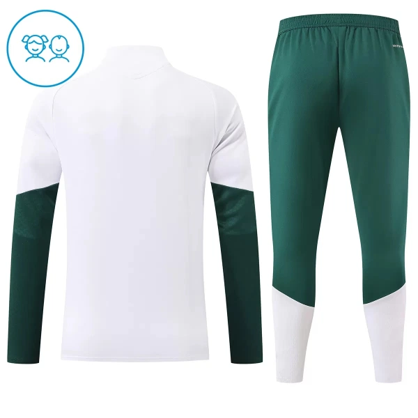 Conjunto de Moletom de Treino Real Madrid Criança Quarto-Zíper 2026-27 Branca