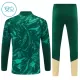 Conjunto de Moletom de Treino Real Madrid Criança Quarto-Zíper 2026-27 Verde