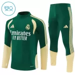 Conjunto de Moletom de Treino Real Madrid Criança Quarto-Zíper 2026-27 Verde