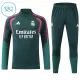 Conjunto de Moletom de Treino Real Madrid Criança Quarto-Zíper 2026-27 Verde Conjunto de Moletom de Treino Real Madrid Criança Quarto-Zíper 2026-27 Verde