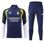 Conjunto de Moletom de Treino Real Madrid Homem Quarto-Zíper 2026-27 Azul