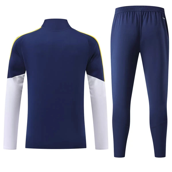 Conjunto de Moletom de Treino Real Madrid Homem Quarto-Zíper 2026-27 Azul