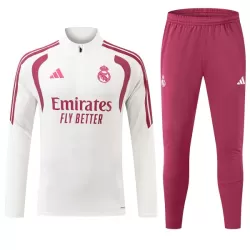 Conjunto de Moletom de Treino Real Madrid Homem Quarto-Zíper 2026-27 Branca Conjunto de Moletom de Treino Real Madrid Homem Quarto-Zíper 2026-27 Branca
