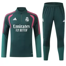 Conjunto de Moletom de Treino Real Madrid Homem Quarto-Zíper 2026-27 Verde Conjunto de Moletom de Treino Real Madrid Homem Quarto-Zíper 2026-27 Verde