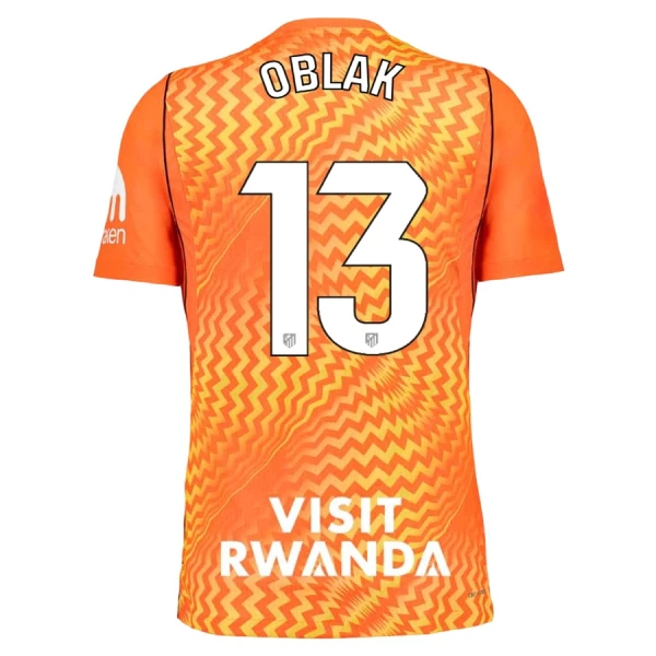 Camisola Guarda-Redes Atlético Madrid Oblak 13 Homem 2026-27 Laranja Camisola Guarda-Redes Atlético Madrid Oblak 13 Homem 2026-27 Laranja
