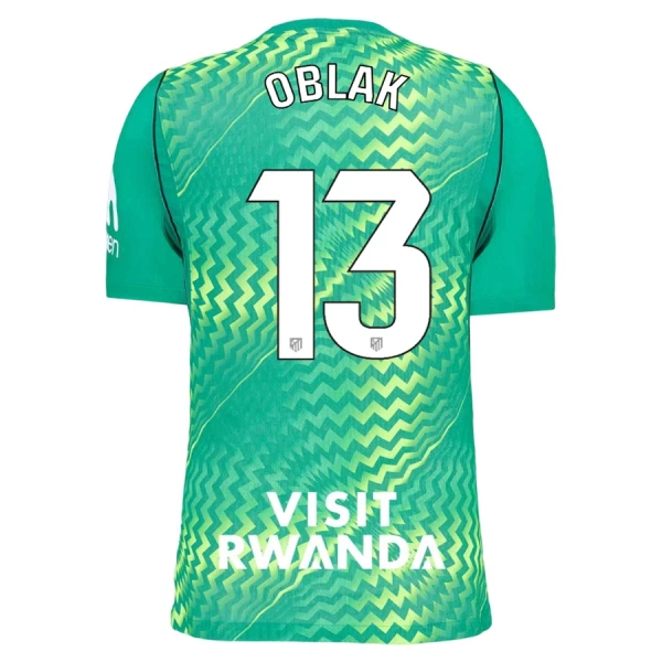 Camisola Guarda-Redes Atlético Madrid Oblak 13 Homem 2026-27 Verde Camisola Guarda-Redes Atlético Madrid Oblak 13 Homem 2026-27 Verde