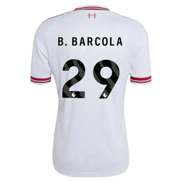 Camisola Liverpool B. Barcola 29 Homem Equipamento 2ª 2026-27 Camisola Liverpool B. Barcola 29 Homem Equipamento 2ª 2026-27