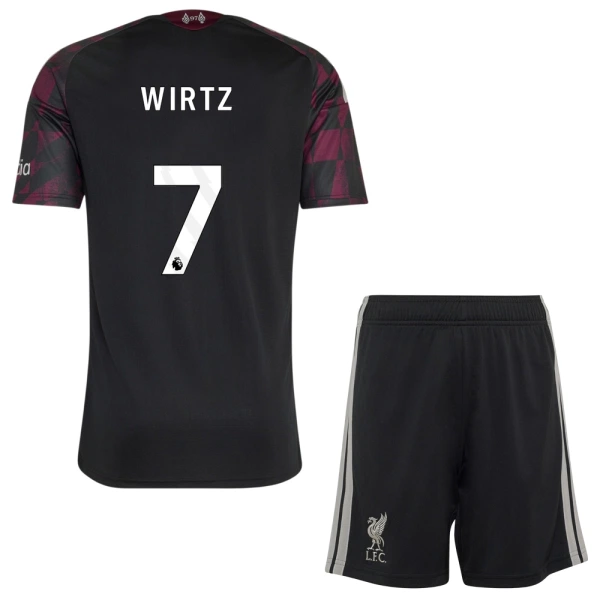 Camisola Liverpool Wirtz 7 Criança Equipamento 3ª 2026-27 Camisola Liverpool Wirtz 7 Criança Equipamento 3ª 2026-27
