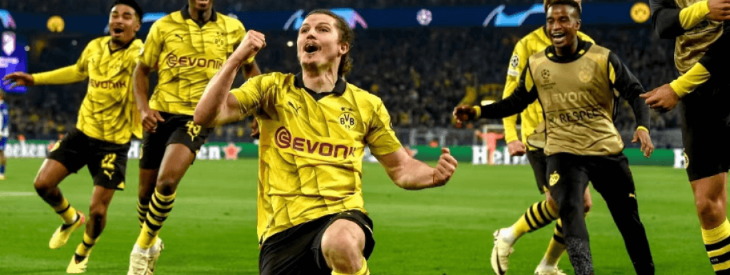 Dortmund retorna às semifinais da Liga dos Campeões após 11 anos Dortmund retorna às semifinais da Liga dos Campeões após 11 anos