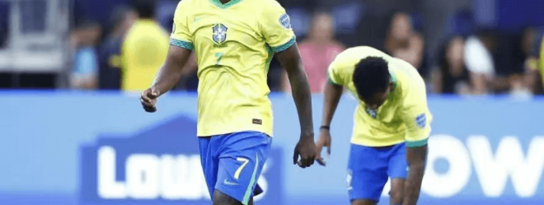 O Brasil perdeu inesperadamente para o Paraguai 0-1 O Brasil perdeu inesperadamente para o Paraguai 0-1