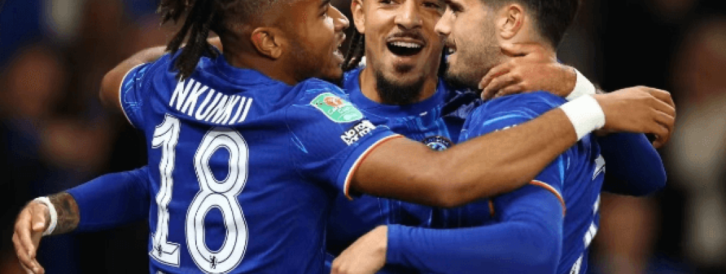 O hat-trick de Nkunku brilha em todo o campo O hat-trick de Nkunku brilha em todo o campo