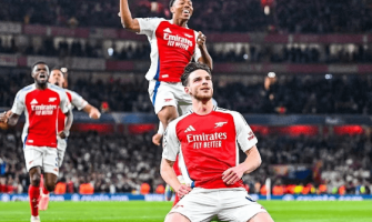 Rice marcou por duas vezes e levou o Arsenal à vitória por 3-0 sobre o Real Madrid Rice marcou por duas vezes e levou o Arsenal à vitória por 3-0 sobre o Real Madrid