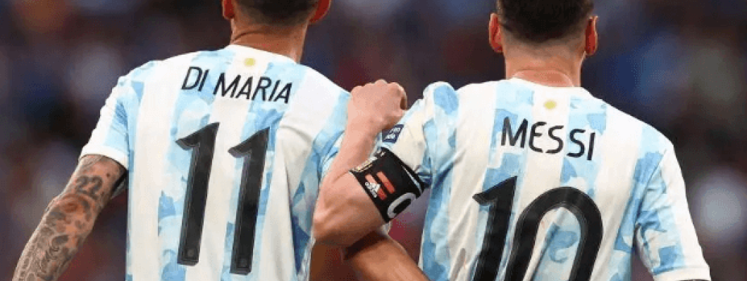 Livre de Di María recria um momento clássico de Messi Livre de Di María recria um momento clássico de Messi